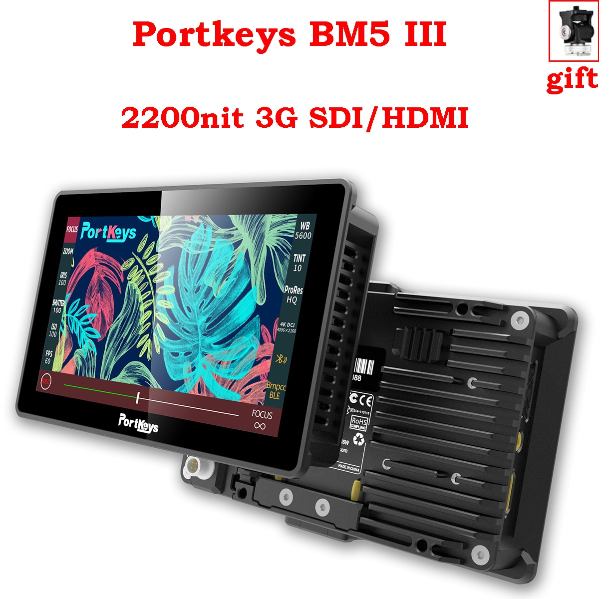 Portkeys BM5 III , 2200nit 3G SDI/HDMI  ..